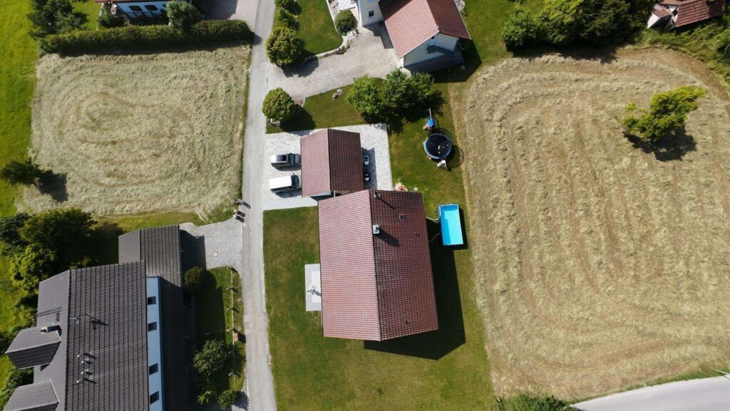 Hausansicht von oben