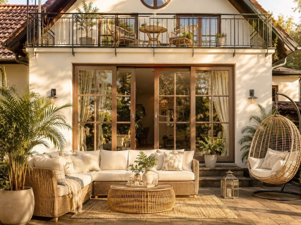 Terrasse Esszimmerseite